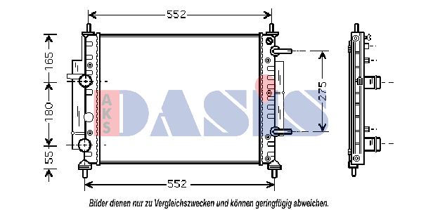 AKS DASIS Radiaator,mootorijahutus 080054N